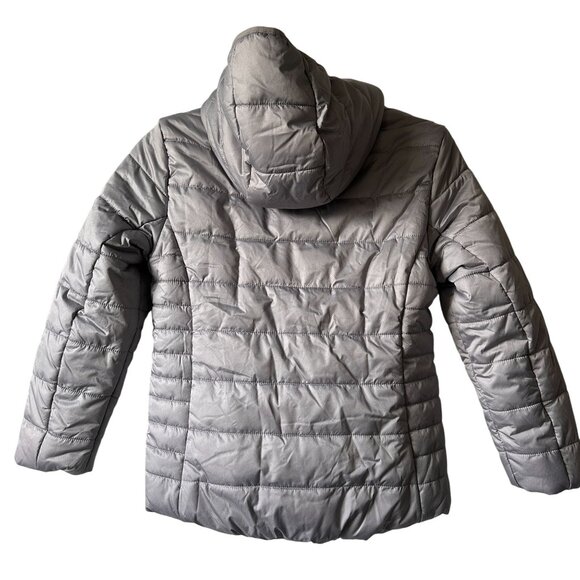 Gerry Kid's Girls' Irene Puffer Jacket hooded grey Size Small 7/8 NWT - Picture 2 of 7